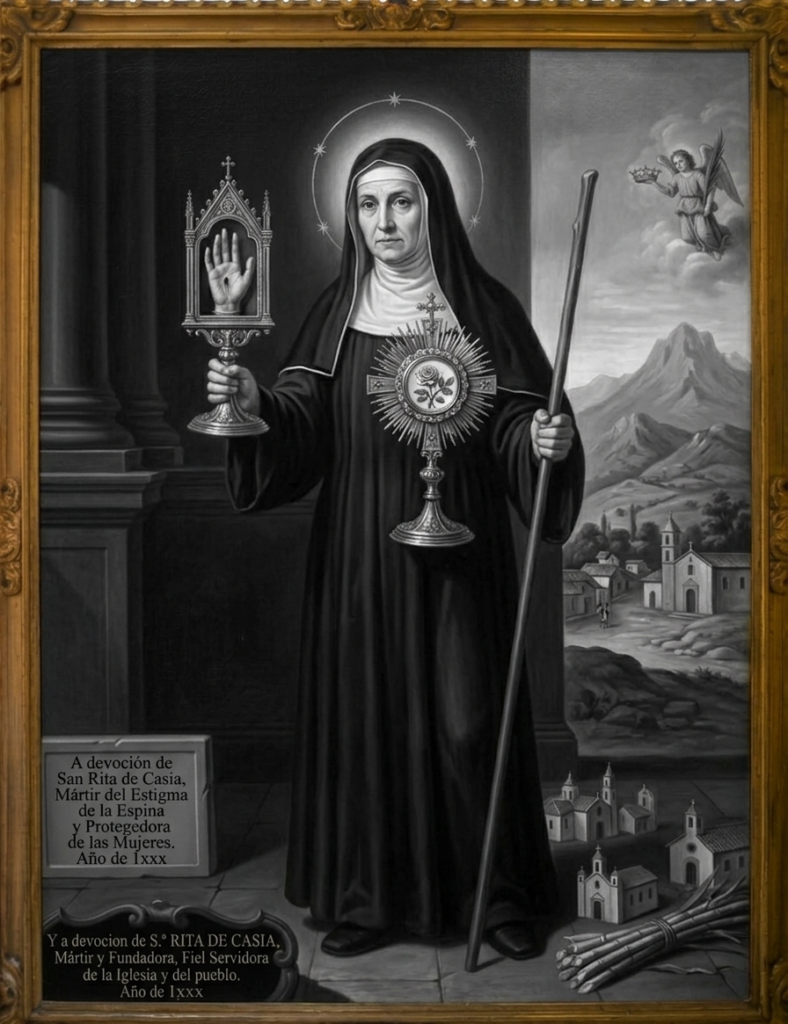 Santa Rita de Casia con la espina en la frente santoral 22 de mayo Vidas Santas